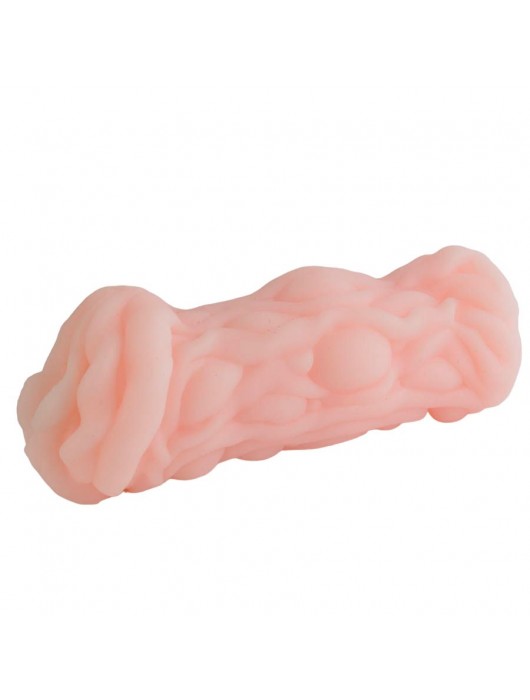 Телесный мастурбатор-вагина с ярко выраженным рельефом поверхности - Sitabella - в Обнинске купить с доставкой