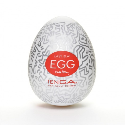 Мастурбатор-яйцо Keith Haring EGG PARTY - Tenga - в Обнинске купить с доставкой