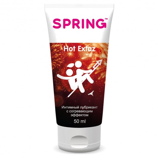 Согревающие интимный лубрикант Spring Hot Extaz - 50 мл. - SPRING - купить с доставкой в Обнинске