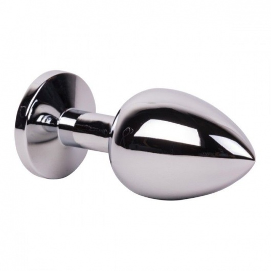 Большой стальной плаг с розовым кристаллом Pink Bubble Gum - 9,5 см. - Erotic Fantasy - купить с доставкой в Обнинске