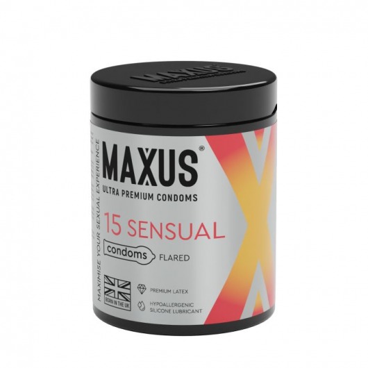 Анатомические презервативы MAXUS Sensual - 15 шт. - Maxus - купить с доставкой в Обнинске