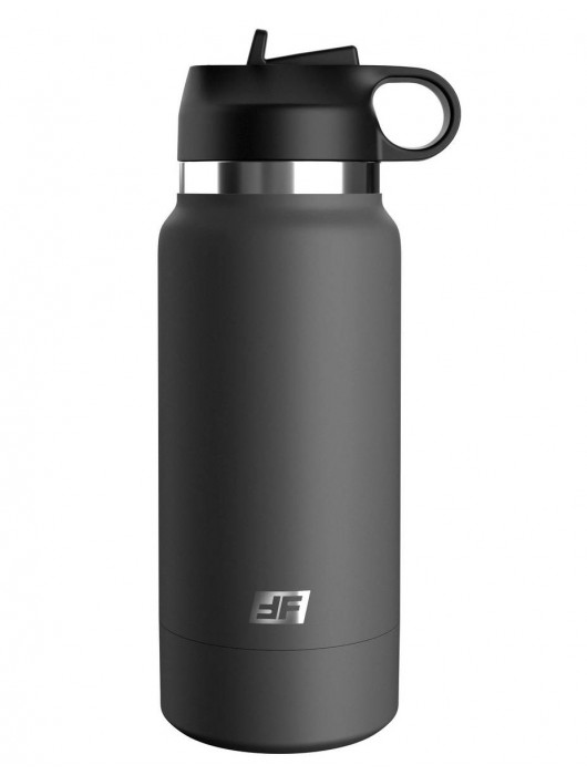 Серый мастурбатор в виде бутылки F*ck Flask - Pipedream - в Обнинске купить с доставкой