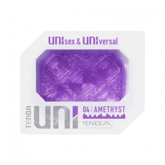 Фиолетовый мастурбатор-стимулятор Tenga Uni Amethyst - Tenga - в Обнинске купить с доставкой