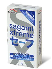 Презервативы Sagami Xtreme Ultrasafe с двойным количеством смазки - 10 шт. - Sagami - купить с доставкой в Обнинске