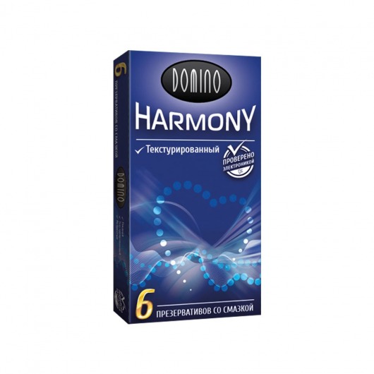 Текстурированные презервативы Domino Harmony - 6 шт. - Domino - купить с доставкой в Обнинске