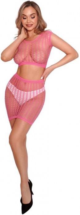 Яркий сетчатый комплект: топ и юбка - Amor El купить с доставкой