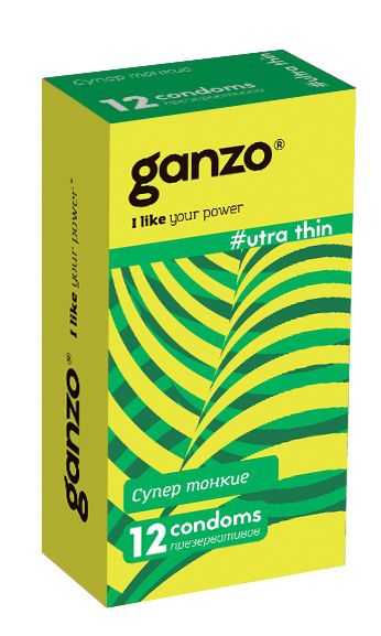 Ультратонкие презервативы Ganzo Ultra thin - 12 шт. - Ganzo - купить с доставкой в Обнинске