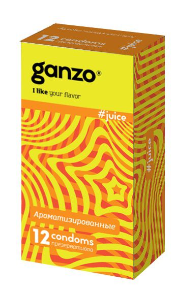 Ароматизированные презервативы Ganzo Juice - 12 шт. - Ganzo - купить с доставкой в Обнинске