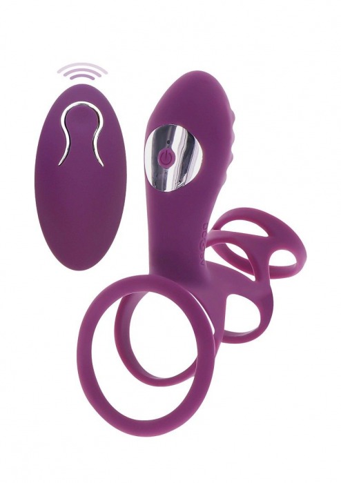 Фиолетовая эрекционная вибронасадка Halo Halo C-Ring Sleeve - Toy Joy - в Обнинске купить с доставкой