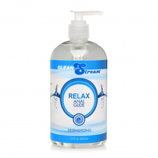 Анальный лубрикант на водной основе Relax Desensitizing Anal Lube - 503 мл. - XR Brands - купить с доставкой в Обнинске