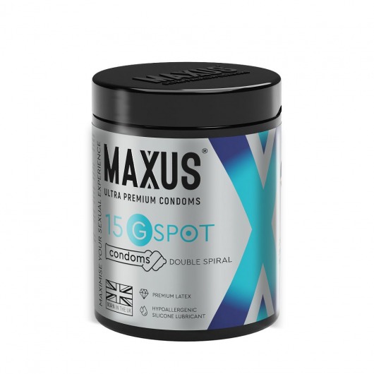 Гладкие презервативы Maxus G spot с двойной спиралью - 15 шт. - Maxus - купить с доставкой в Обнинске