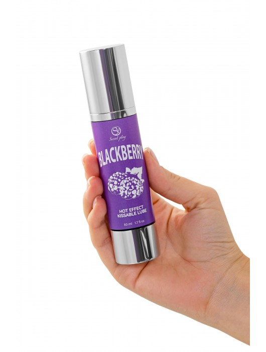 Массажное масло 2-в-1 Blackberry Hot Effect с разогревающим эффектом и вкусом ежевики - 50 мл. - Secret Play - купить с доставкой в Обнинске