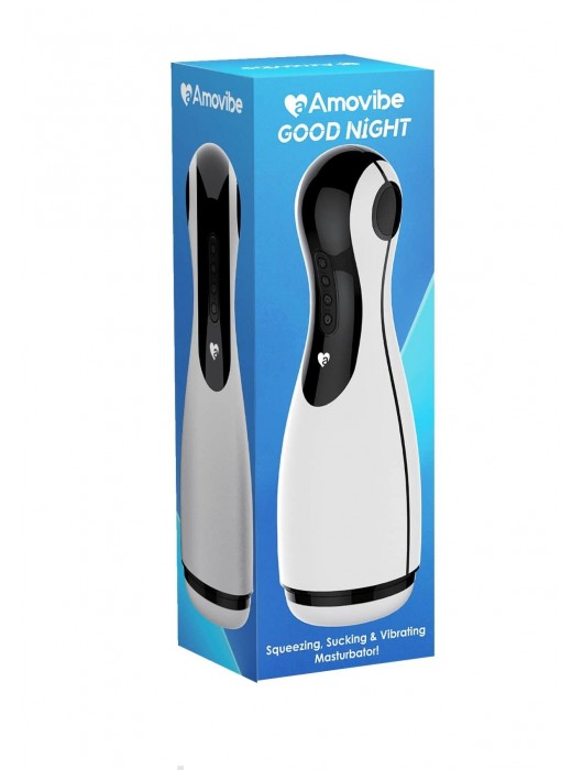 Белый инновационный мастурбатор Good night с имитацией орального секса - Amovibe - в Обнинске купить с доставкой