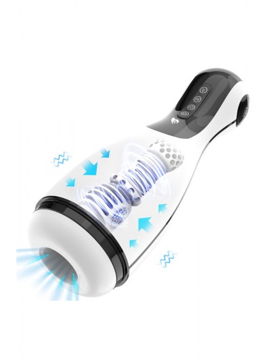 Белый инновационный мастурбатор Good night с имитацией орального секса - Amovibe - в Обнинске купить с доставкой