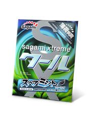 Презерватив Sagami Xtreme Mint с ароматом мяты - 1 шт. - Sagami - купить с доставкой в Обнинске