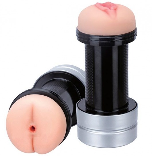 Мастурбатор 2-в-1 REALSTUFF 2 IN 1 HUMMER ANUS   VAGINA: вагина и анус - Dream Toys - в Обнинске купить с доставкой