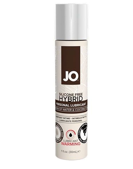 Водно-масляный лубрикант с разогревающим эффектом JO Silicone Free Hybrid Lubricant WARMING  - 30 мл. - System JO - купить с доставкой в Обнинске