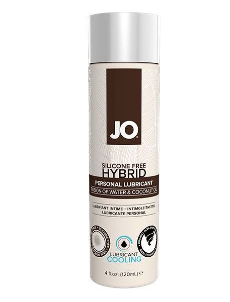 Водно-масляный лубрикант с охлаждающим эффектом JO Silicon free Hybrid Lubricant COOLING - 120 мл. - System JO - купить с доставкой в Обнинске