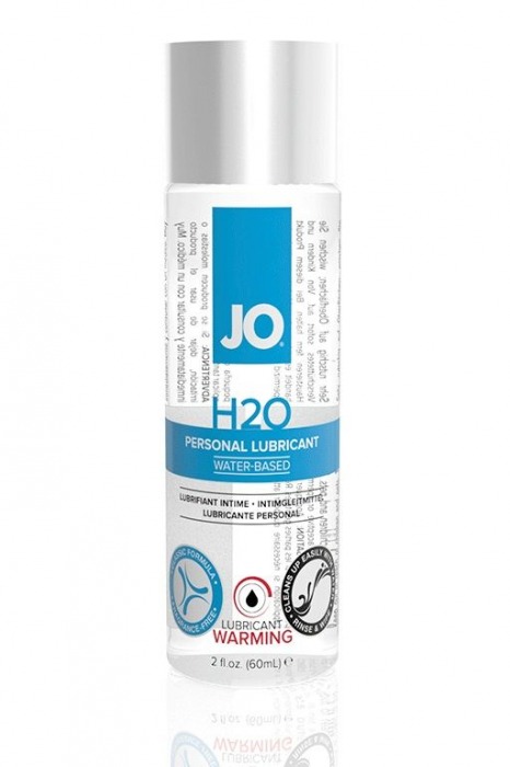 Возбуждающий лубрикант на водной основе JO Personal Lubricant H2O Warming - 60 мл. - System JO - купить с доставкой в Обнинске