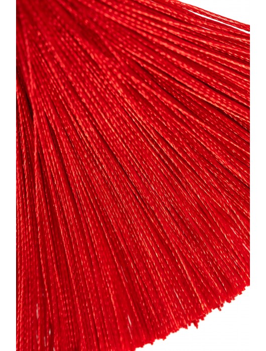 Зажимы на соски «Прищепки» с красными кисточками из шелка - Pecado - купить с доставкой в Обнинске