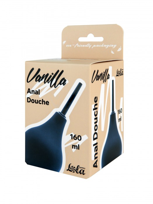 Черный анальный душ Anal Douche M - Lola Games - купить с доставкой в Обнинске