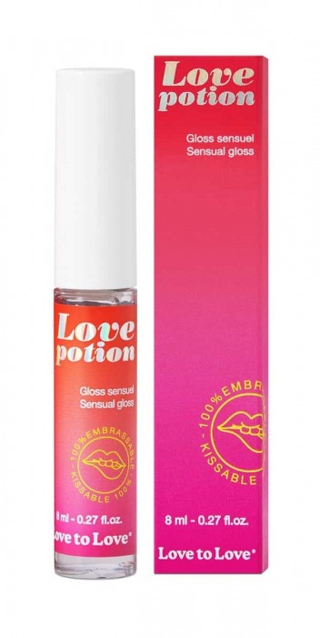 Возбуждающий блеск для губ Love Potion - 8 мл. - Love to Love - купить с доставкой в Обнинске