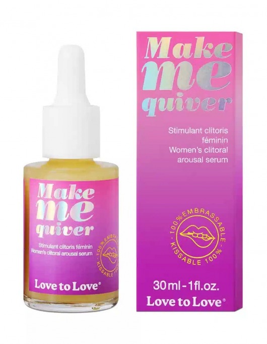 Возбуждающие капли для клитора Make Me Quiver - 30 мл. - Love to Love - купить с доставкой в Обнинске