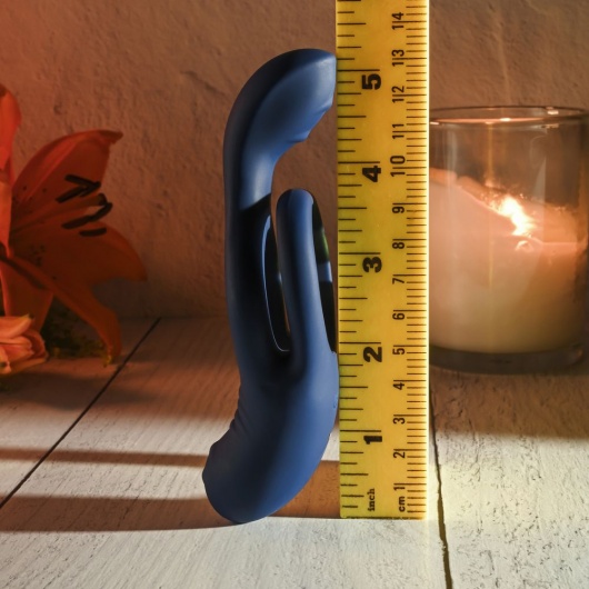 Синее эрекционное виброкольцо с двойным подхватом мошонки Ring Around The Rosy - Zero Tolerance - в Обнинске купить с доставкой