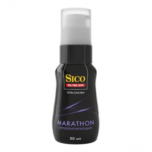 Пролонгирующая гель-смазка Sico Marathon - 50 мл. - Sico - купить с доставкой в Обнинске