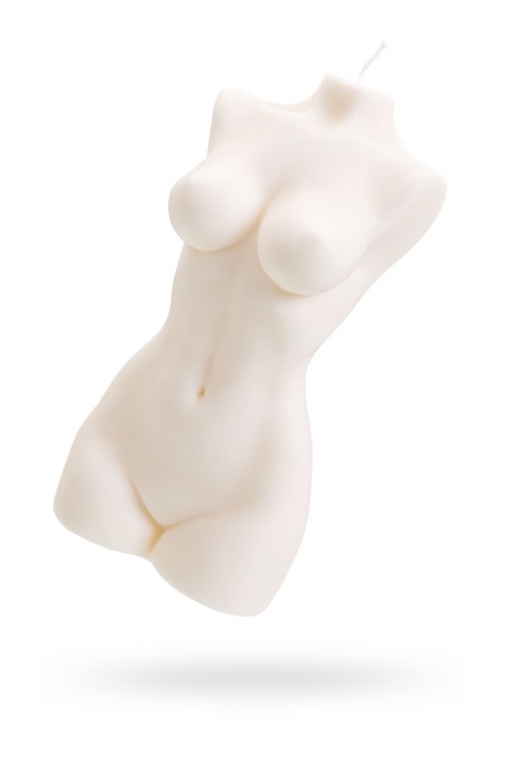 Белая интерьерная свеча в форме женского торса - 850 гр. - Pecado - купить с доставкой в Обнинске