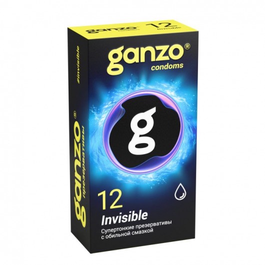 Супертонкие презервативы Ganzo Invisible - 12 шт. - Ganzo - купить с доставкой в Обнинске