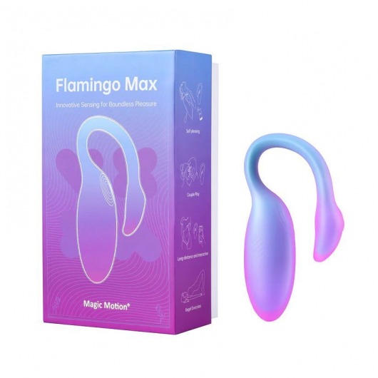 Голубой вибратор Flamingo Max - Magic Motion в Обнинске Голубой вибратор Flamingo Max - Magic Motion