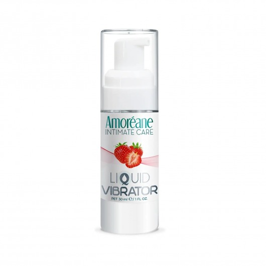 Жидкий вибратор со вкусом клубники Amoreane Strawberry - 30 мл. - Amoreane - купить с доставкой в Обнинске