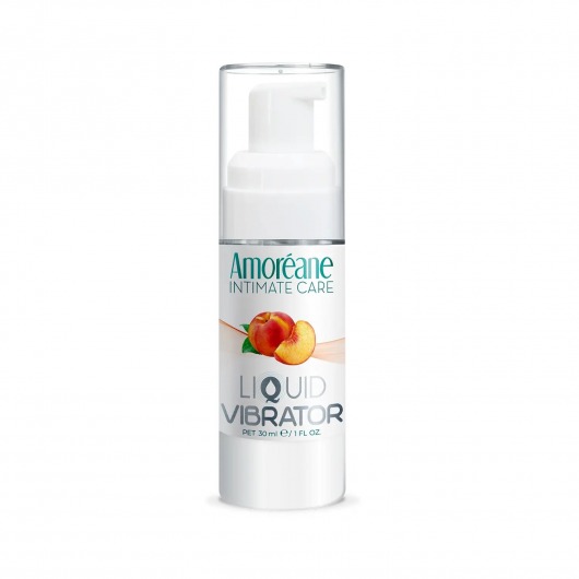 Жидкий вибратор со вкусом персика Amoreane Peach - 30 мл. - Amoreane - купить с доставкой в Обнинске