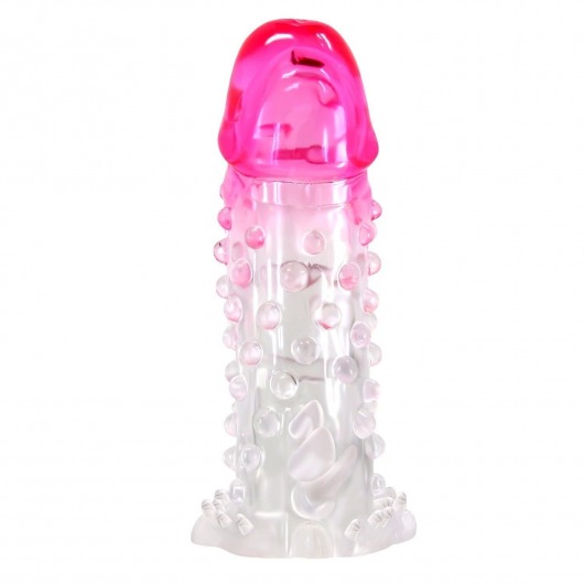 Прозрачно-розовая насадка на пенис Wilford - 13,5 см. - Baile - в Обнинске купить с доставкой Прозрачно-розовая насадка на пенис Wilford - 13,5 см. - Baile - в Обнинске купить с доставкой