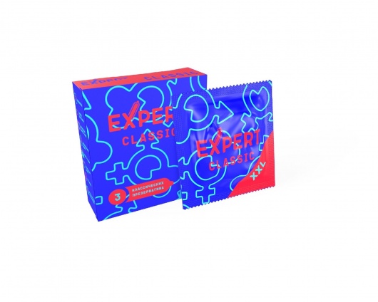 Презервативы увеличенного размера Expert Classic XXL - 3 шт. - Expert - купить с доставкой в Обнинске