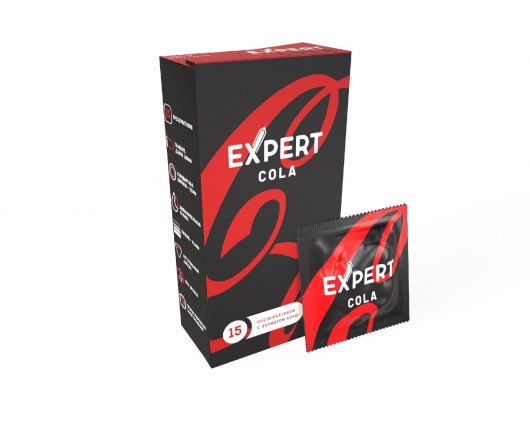 Презервативы с ароматом колы Expert Cola - 15 шт. - Expert - купить с доставкой в Обнинске
