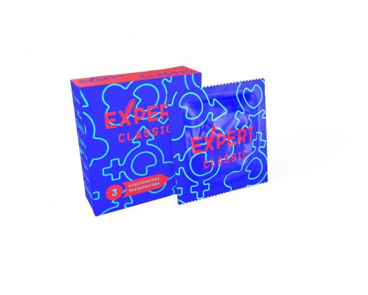 Классические презервативы Expert Classic - 3 шт. - Expert - купить с доставкой в Обнинске