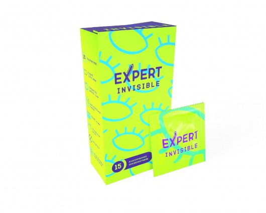 Ультратонкие презервативы Expert Invisible - 15 шт. - Expert - купить с доставкой в Обнинске
