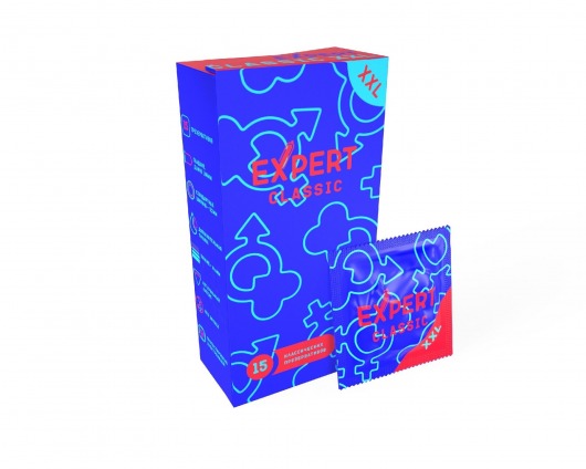 Презервативы увеличенного размера Expert Classic XXL - 15 шт. - Expert - купить с доставкой в Обнинске