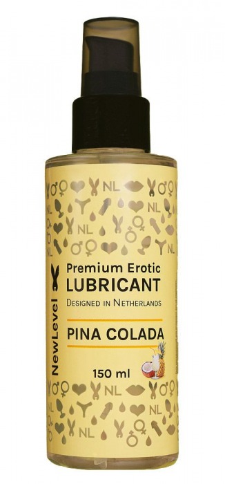 Ароматизированный лубрикант на водной основе NewLevel Pina Colada - 150 мл. - NewLevel - купить с доставкой в Обнинске