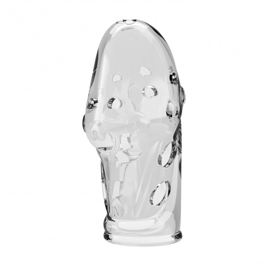 Прозрачная насадка на пенис Booker - 8 см. - Baile - в Обнинске купить с доставкой