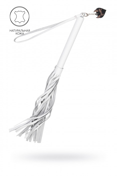Белая кожаная плеть - 50 см. - Pecado - купить с доставкой в Обнинске