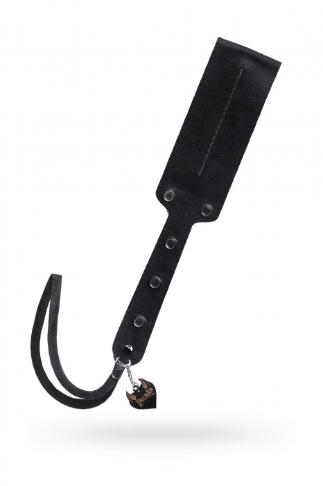 Черный кожаный пэддл - 32 см. - Pecado - купить с доставкой в Обнинске