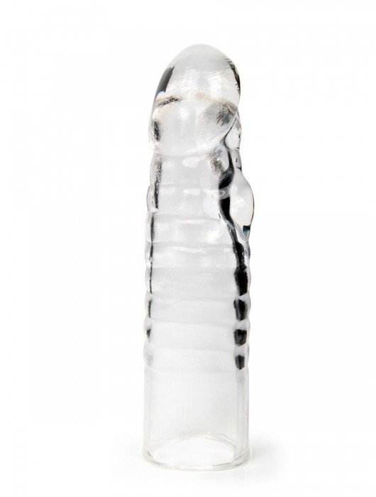 Прозрачная закрытая насадка на член - 15 см. - Sex Expert - в Обнинске купить с доставкой