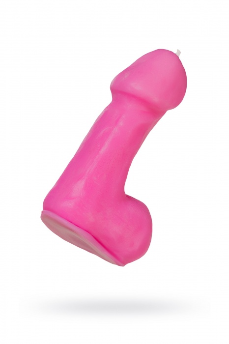 Розовая свеча в форме пениса - 47 гр. - Pecado - купить с доставкой в Обнинске