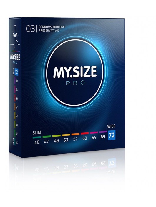 Презервативы MY.SIZE размер 72 - 3 шт. - My.Size - купить с доставкой в Обнинске