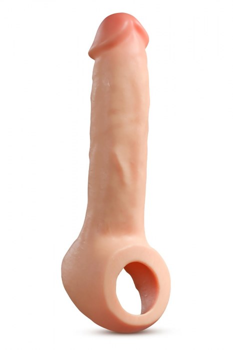 Телесная насадка-удлинитель Thrive 8.75 Inch Realistic Penis Extender Sleeve - 22,2 см. - Blush Novelties - в Обнинске купить с доставкой