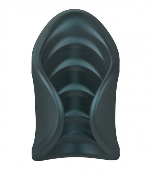 Серый сквозной мастурбатор с вибрацией Manwan Starter - Manwan - в Обнинске купить с доставкой