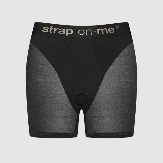 Трусики-шорты для фиксации насадок Strap-on-me Harness Lingerie Halo - size XS - Strap-on-me - купить с доставкой в Обнинске